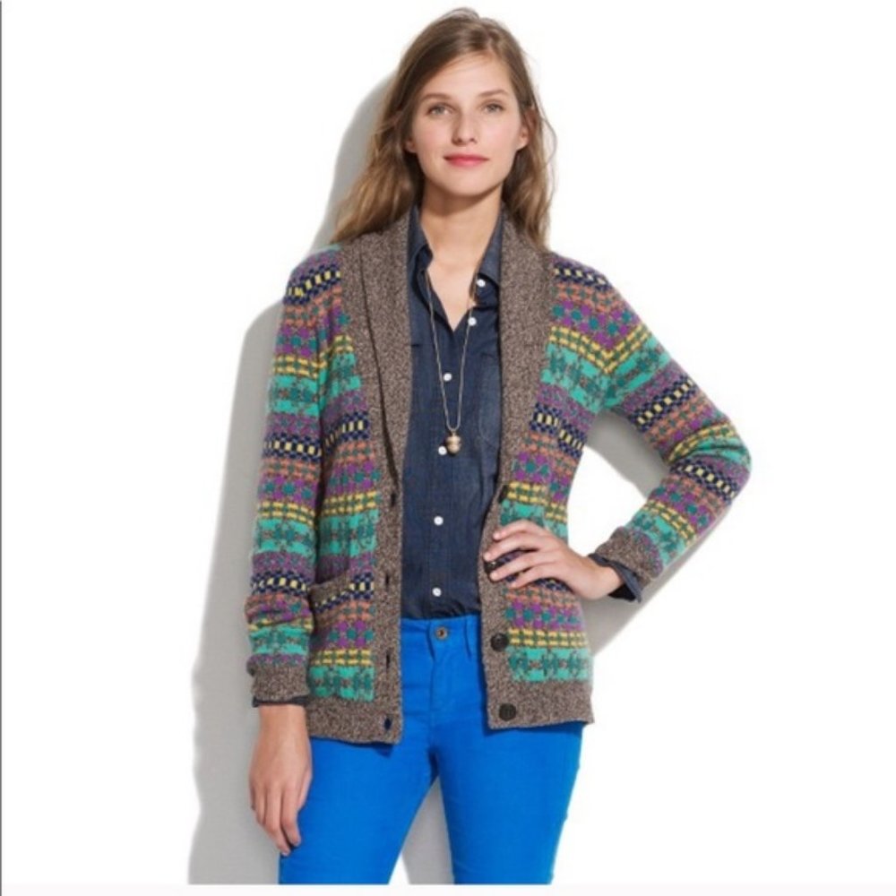 Wallace Merino Wool Shawl Collar Cardigan …